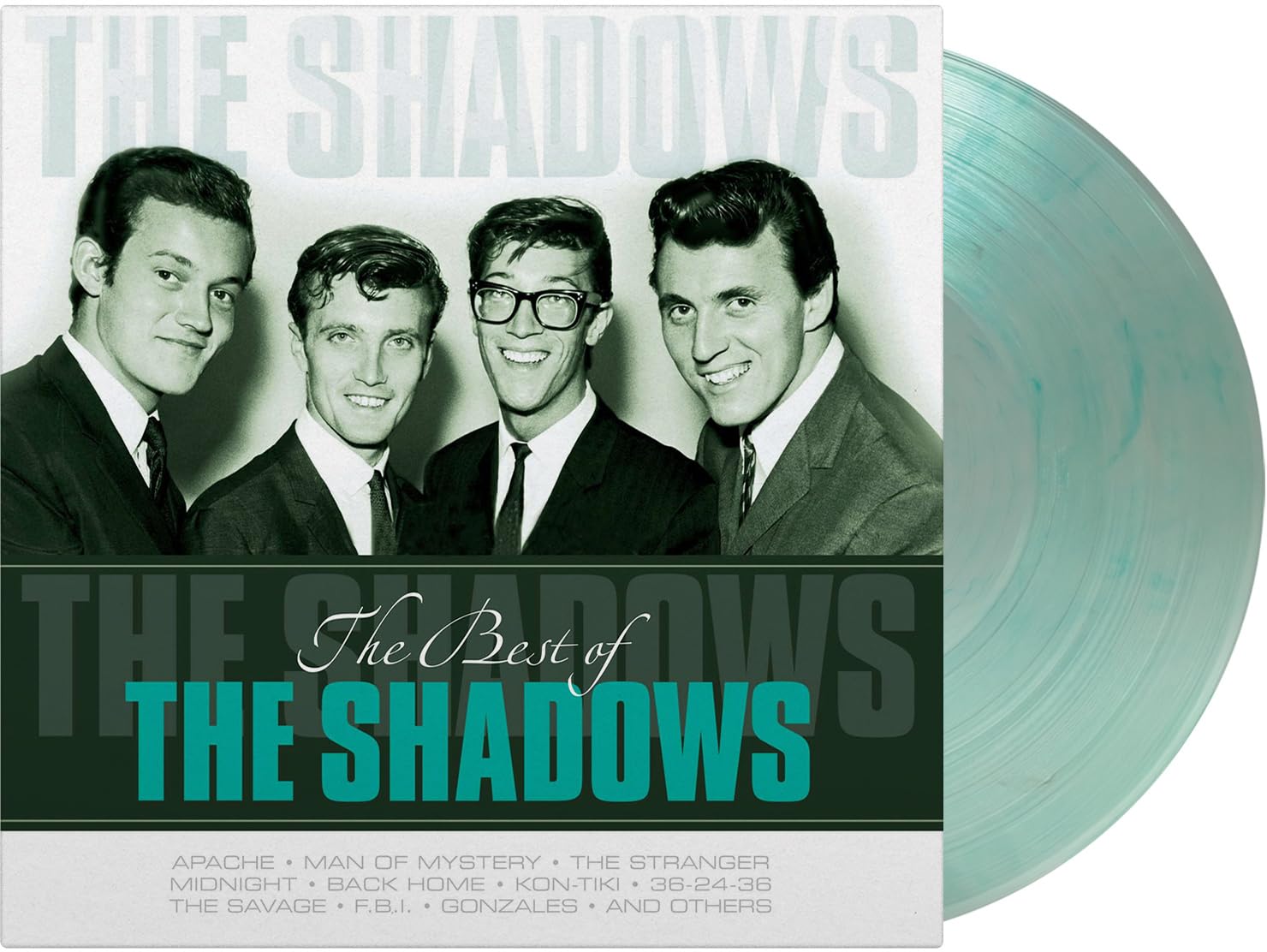 SHADOWS, The - The Best Of The Shadows - CLEAR & GREEN VINYL LP