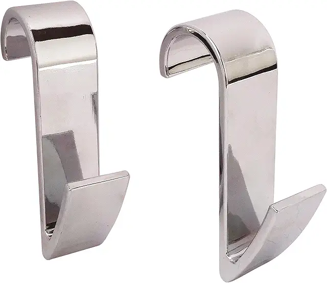 Gancho para Pendurar Toalha - 2 Ganchos Seca Tubular Cromado