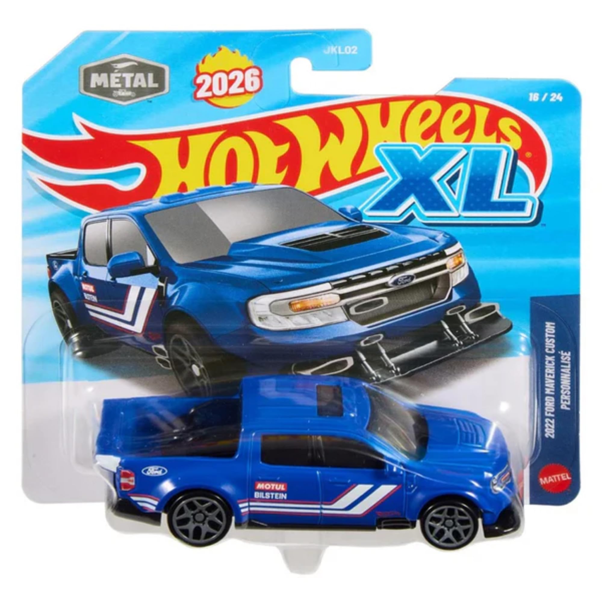 Hot Wheels 1:64 Scale Cars, Racecars, Trucks & Bikes - (2022 Ford Maverick Custom XL - JLJ43)