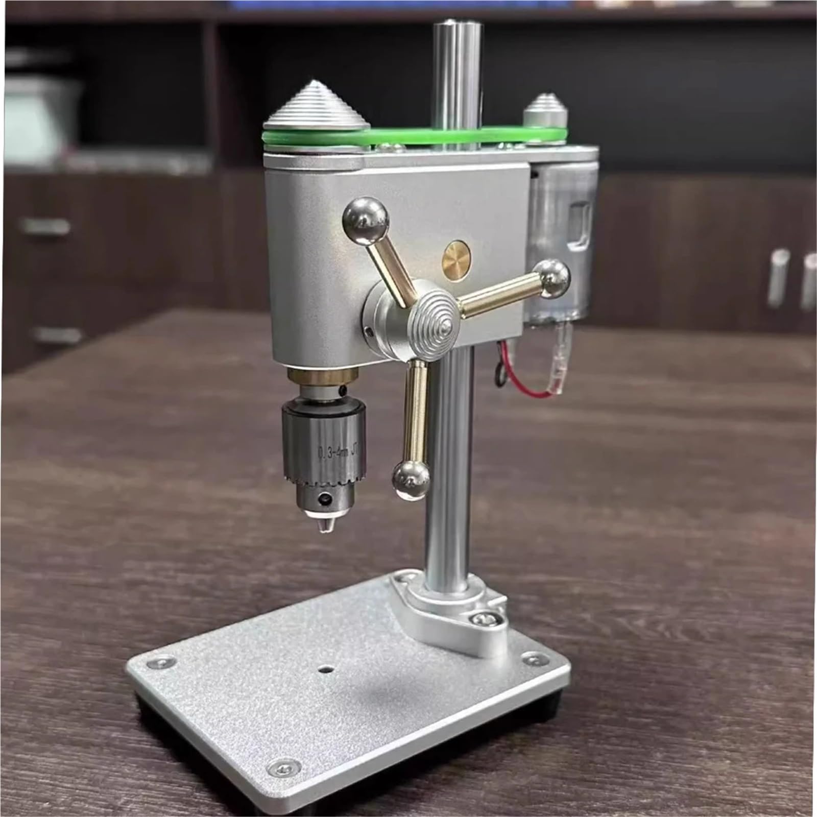 Taladro de banco, minitaladro de columna, Mini taladro de banco de alta precisión, máquina perforadora pequeña, máquina perforadora de microprecisión for mantenimiento de relojes Para bricolaje con jo