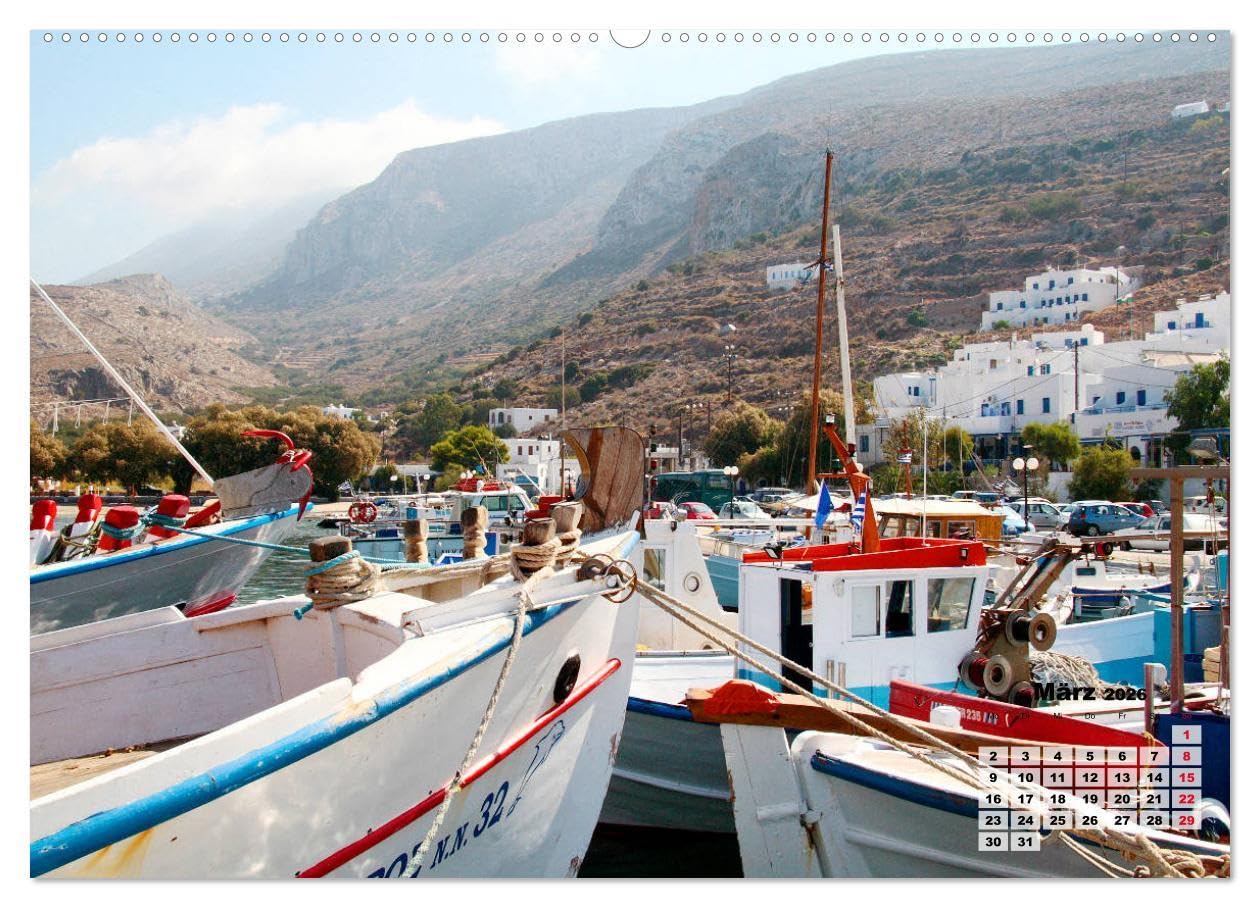 Liebenswertes Griechenland Amorgos und Mykonos (hochwertiger Premium Wandkalender 2026 DIN A2 quer), Kunstdruck in Hochglanz: Sehnsucht nach Griechenland (CALVENDO Orte)