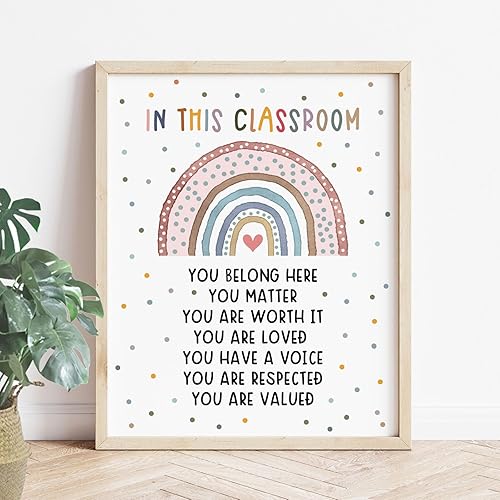 Miniatura 3 de Boho Rainbow Classroom Decor, Bulletin Board Decor, Diversity Classroom, Daycare Print, Preschool Decor, Elementary Wall Decor, Classroom Decor,