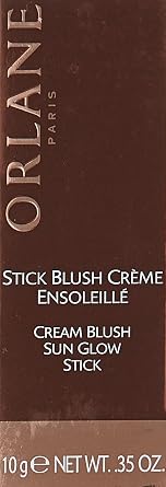 ORLANE PARIS Cream Blush Sun Glow Stick - Bright Pink Rose - Velvety Blush Cream Made with Made with Hyaluronic Acid, Aloe, and Vitamin E (9g)