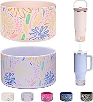 Vista 17 de 2 Piezas Protector de Base de Vaso para Stanley Quencher Adventure 40oz y Stanley IceFlow 20oz 30oz y Compatible con Hydro Flask 12oz 21oz 24oz 3D