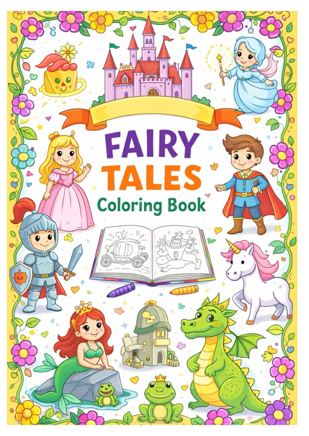 Fairy Tales Coloring Book: A Magical Coloring Adventure for Kids Who Love Fairy Tales