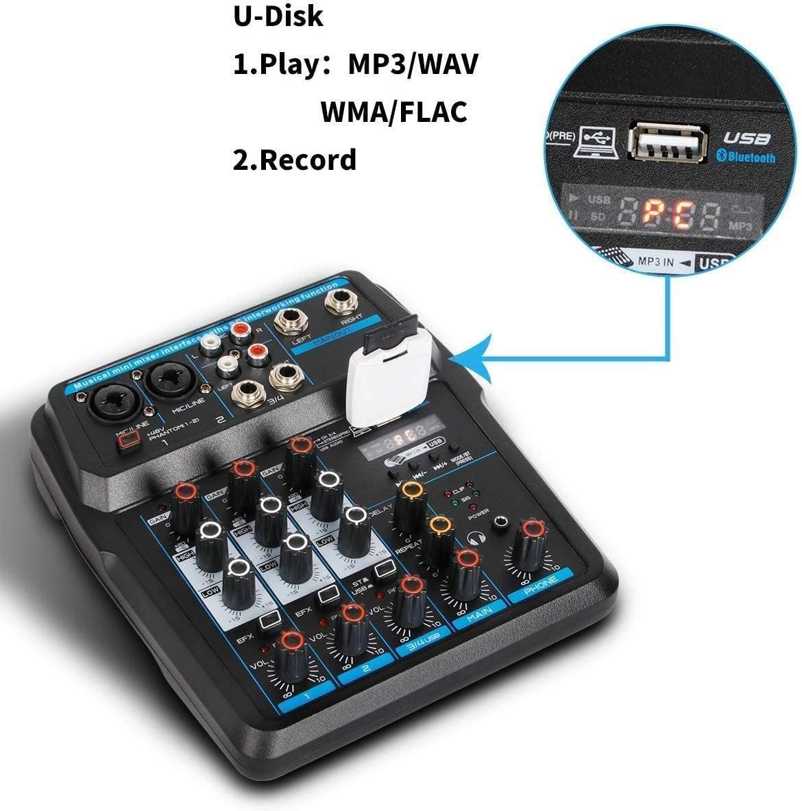 IMPIANTO AUDIO COMPLETO KARAOKE bluetooth DOMESTICO 200W: CASSE AMPLIFICATE + MIXER + 2 MICROFONI E CAVI