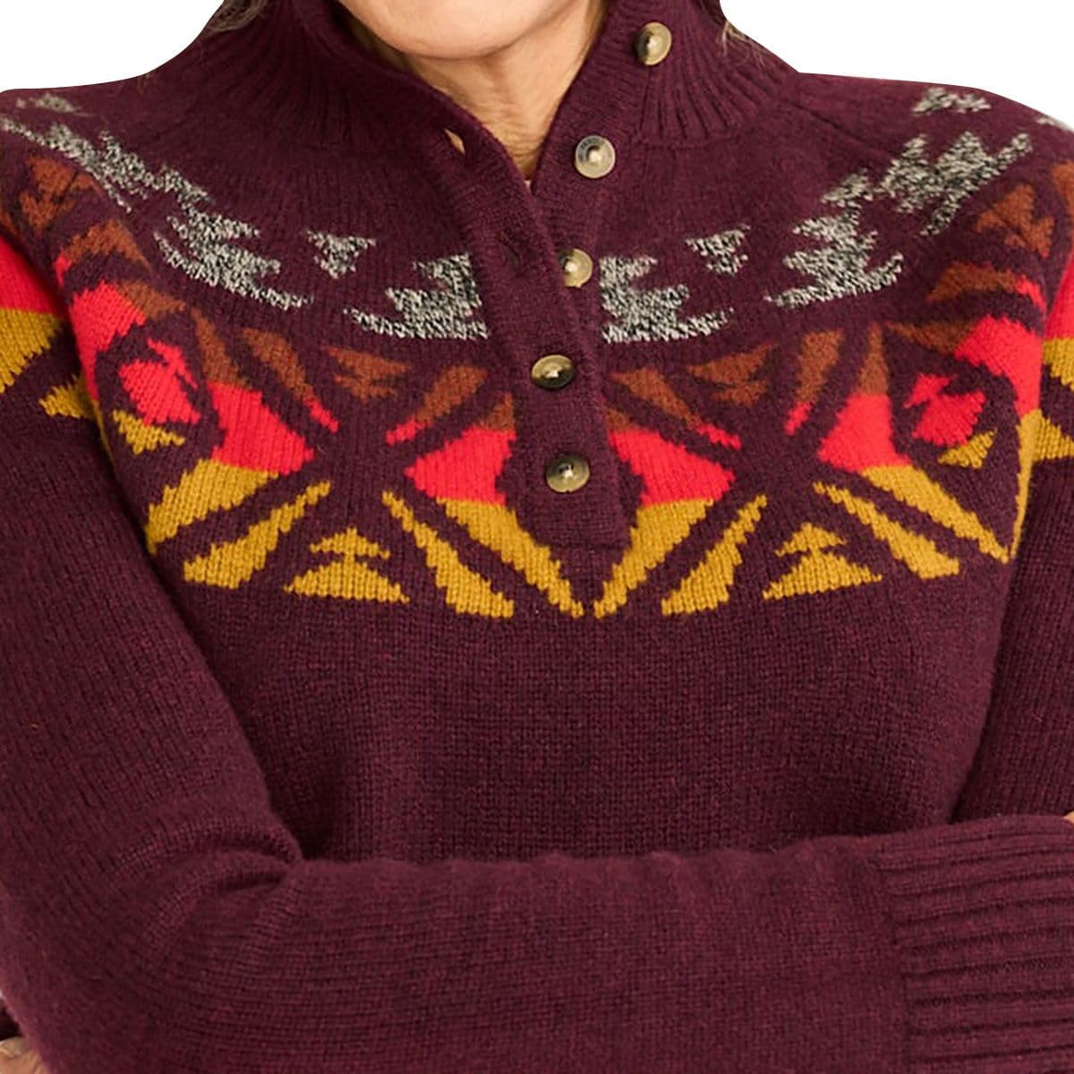 Pendleton Womens Fair Isle Mockneck Sweater - Image 4