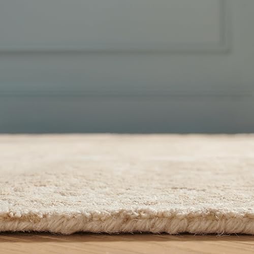 Miniatura 4 de MARTHA STEWART x SAFAVIEH Collection - Alfombra de área de 8 x 10 pies, color marfil y beige, diseño geométrico, lana hecha a mano, ideal para sala