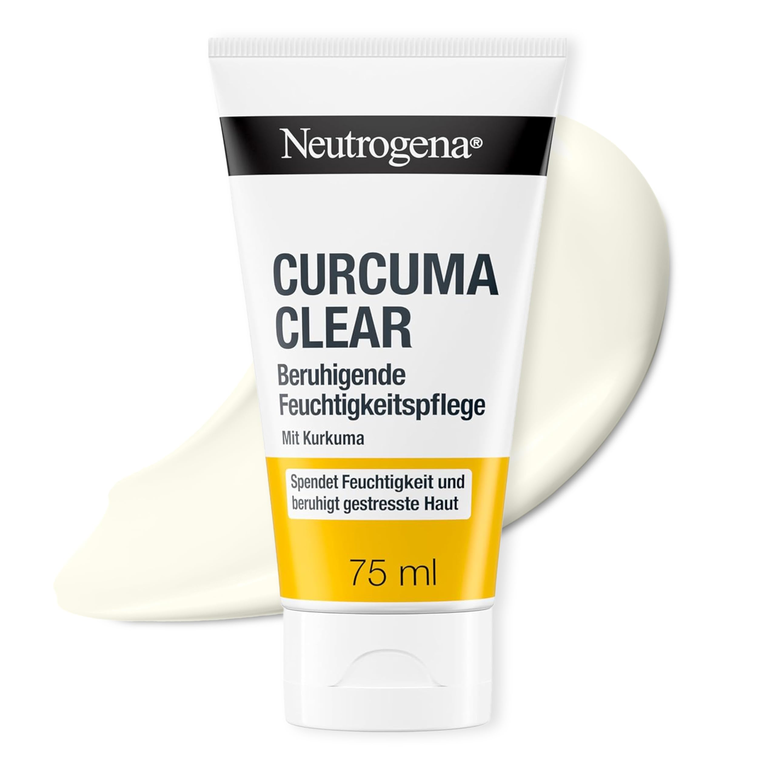 Neutrogena Curcuma Clear Beruhigende Feuchtigkeitspflege 75 ml, feuchtigkeitsspendende Gesichtspflege Creme mit Kurkuma, leichte Gesichtscreme bei unreiner, sensibler Haut