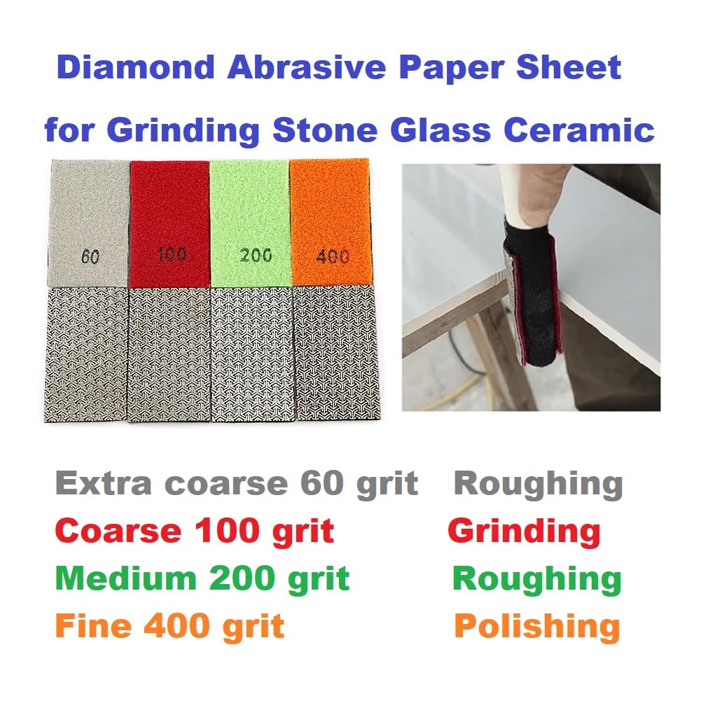 MiJunHD Electroplated Diamond Sanding Paper Sheet Pad - Image 4