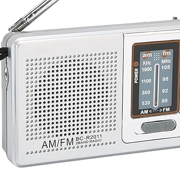 Portable AM/FM Radio,Mini Emergency Weather News Pocket Handheld with Speaker for Outdoor Travel Hiking Camping