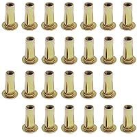 Vista 8 de 25 piezas de insertos roscados pre-bulbados de tuerca remachadora de agarre múltiple, 1/4-20 Nutsert, insertos de sujetadores de acero al carbono