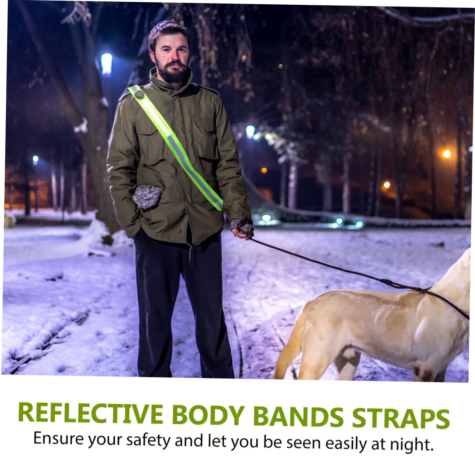 Ceinture de Réfléchissante Réglable avec Bande pour Course Cyclisme