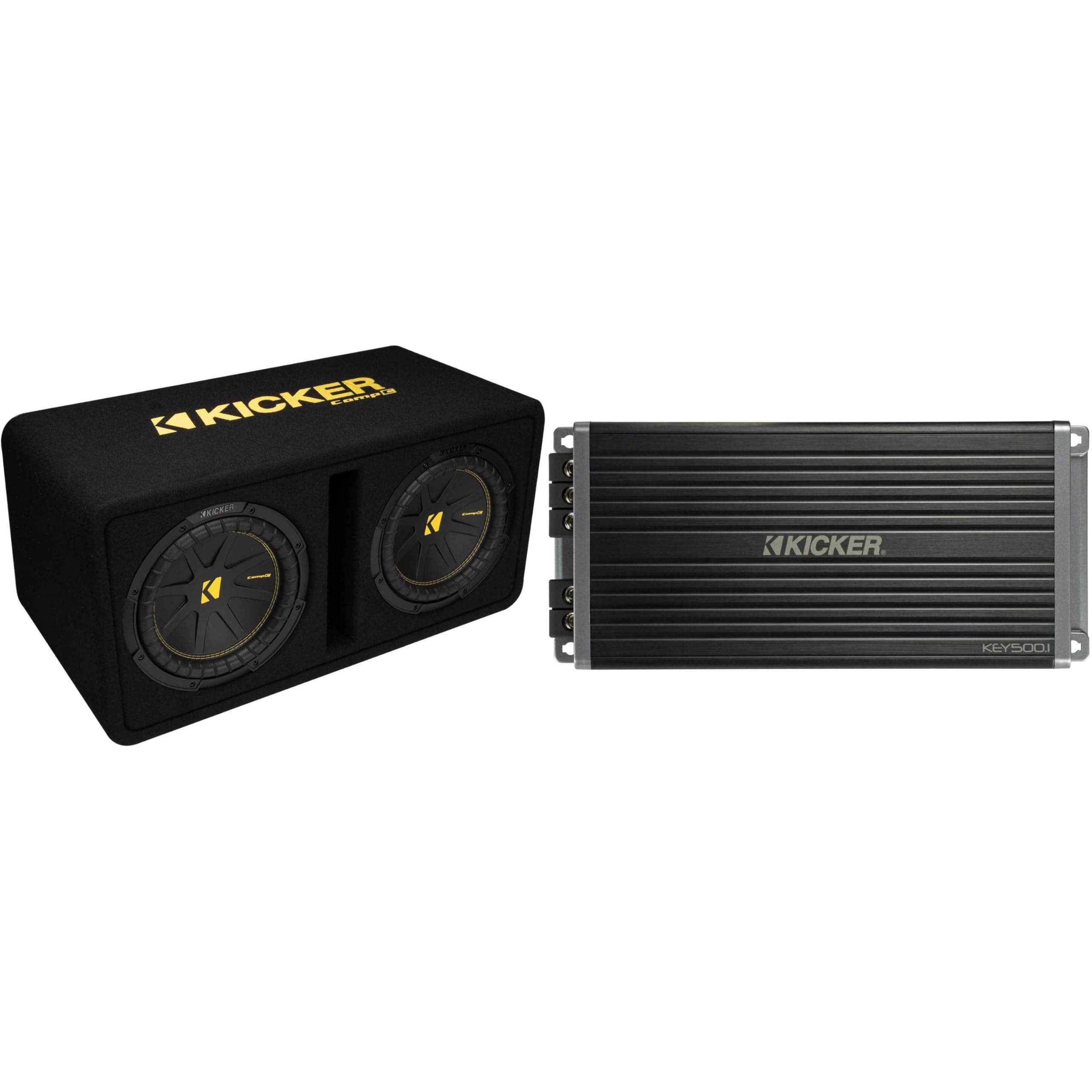 Kicker Key500.1 Smart Mono Amp & Dual 10