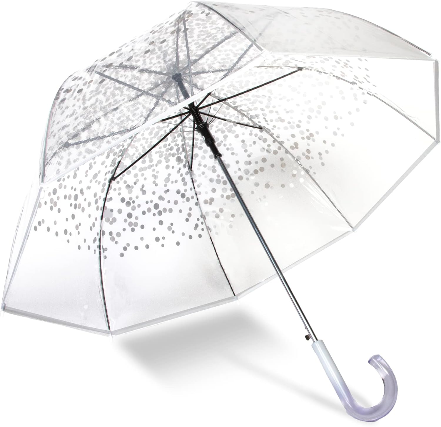 ShedRain Clear Auto Open Bubble Umbrella – See Through, Rain & Windproof, for Weddings, Proms, Events