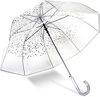 Vista 2 de ShedRain Paraguas de burbujas, transparente, lluvia y resistente al viento, perfecto para bodas, bailes, eventos al aire libre, apertura automática