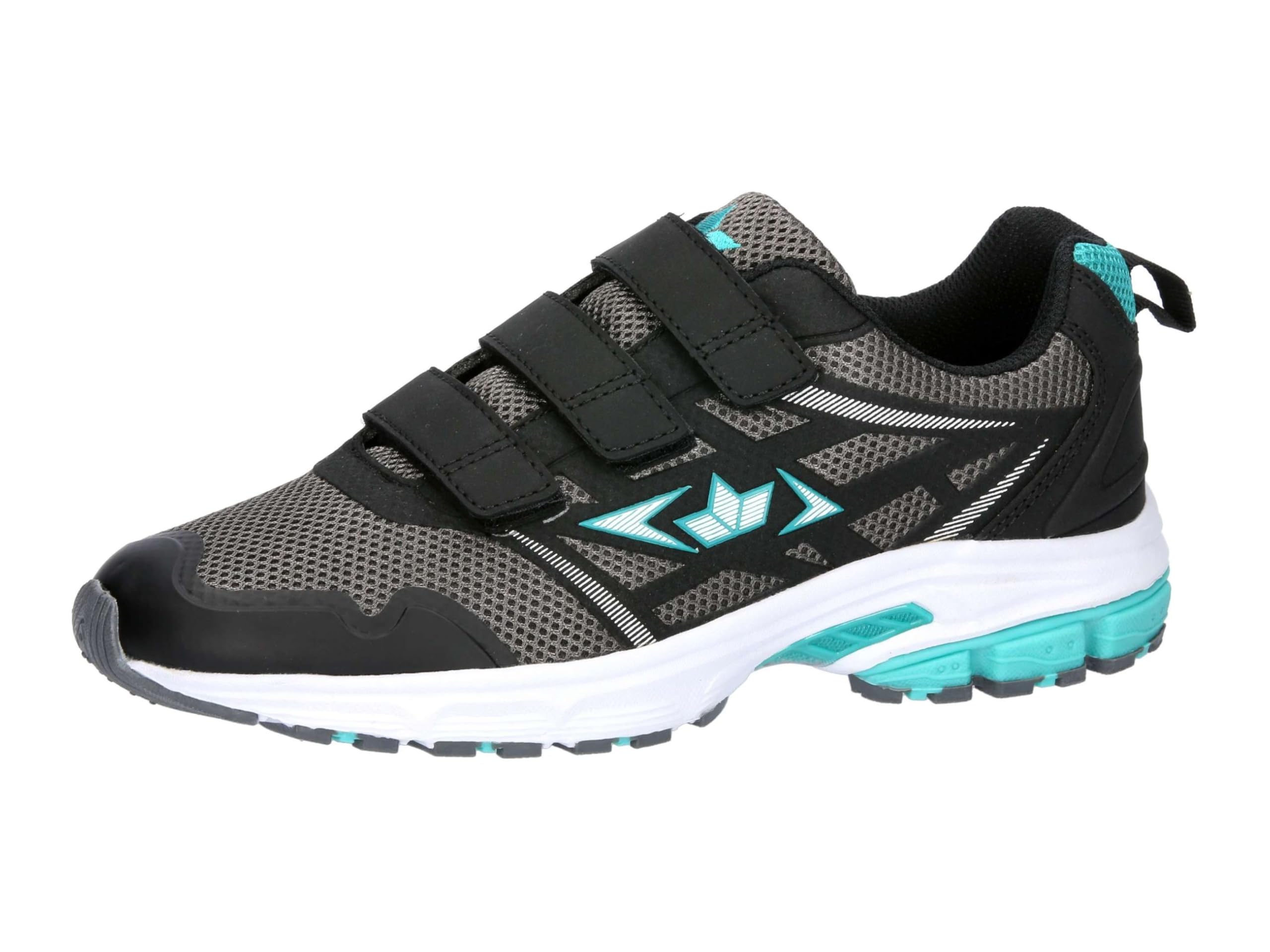 Lico Pelias V, Running Shoe, grau/Schwarz/türkis,