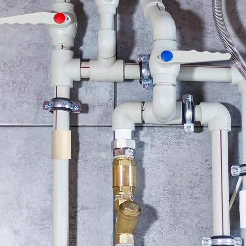 Miniatura 6 de Sasylvia 20 piezas de accesorios de tubería de Cpvc deslizantes a socket, adaptador de acoplamiento de Cpvc, conector de fontanería de baño de agua