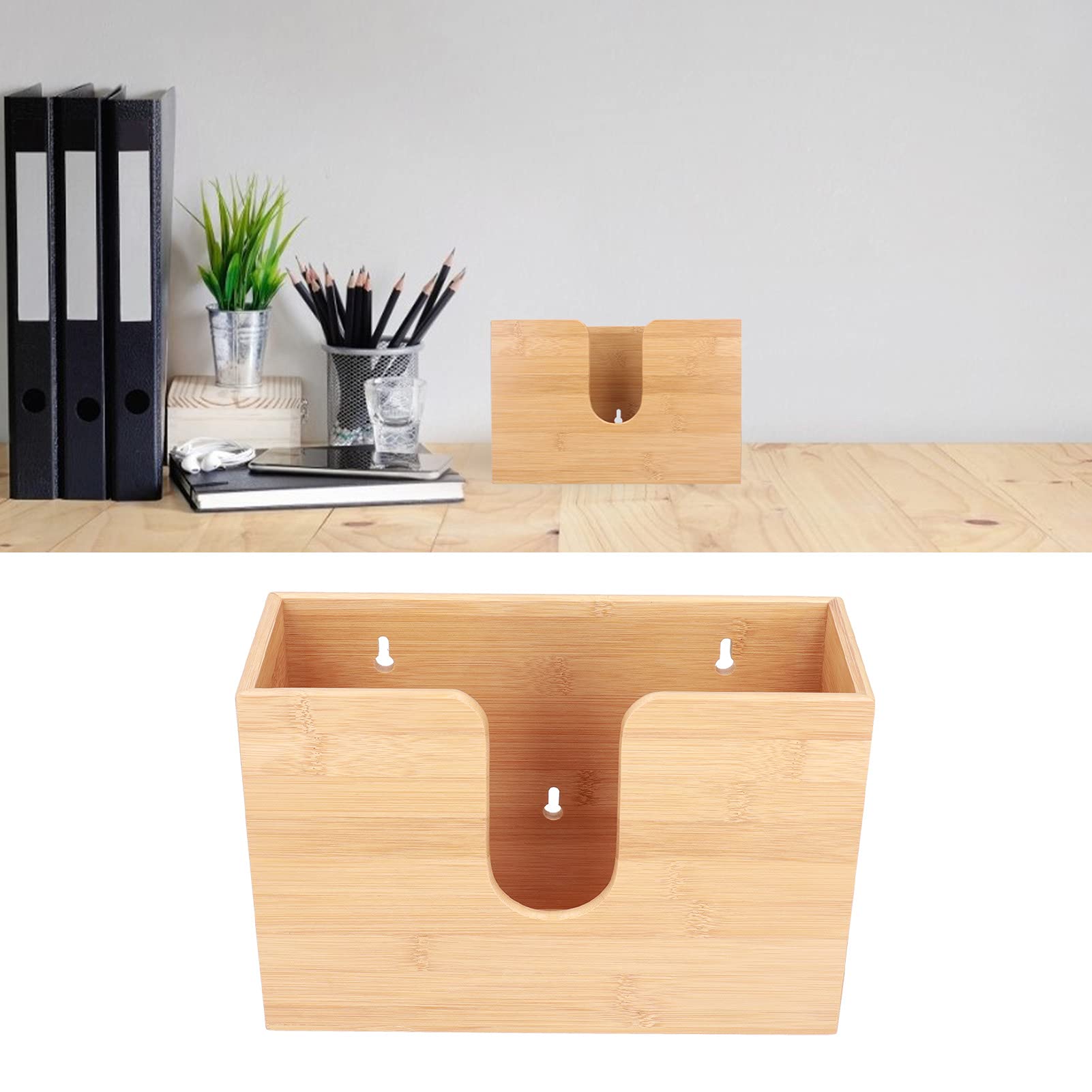 Dispenser di Asciugamani di Carta E Porta Fazzoletti di bambù per Bagno, Cucina E Soggiorno