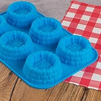 Vista 5 de Webake Cestas de tartas para tartas, molde de silicona, molde para pastelitos, magdalenas, muffins, gelatina, moldes para jabón, bandeja para hornear