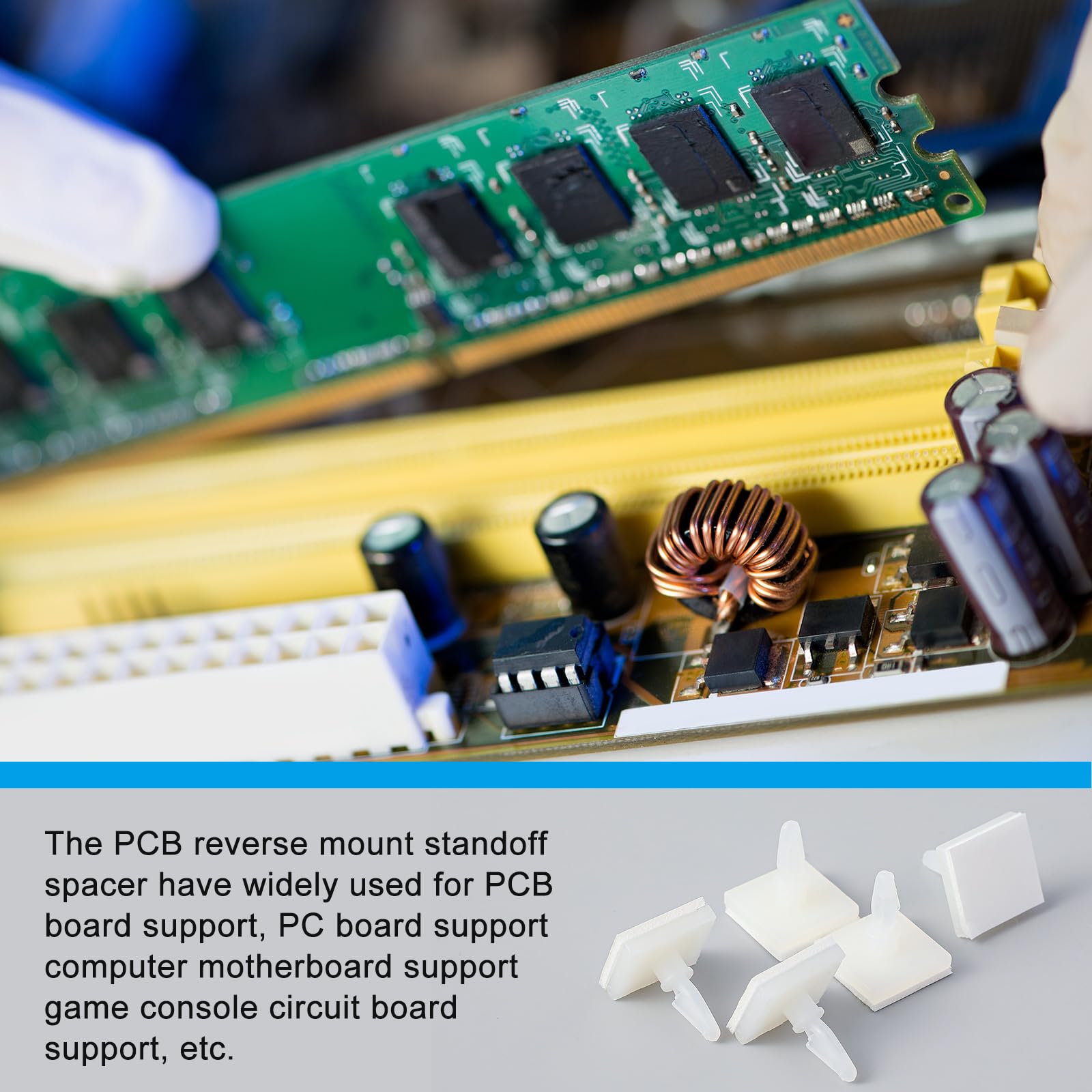 PCB Standoffs - 100 Adhesive Spacers -6