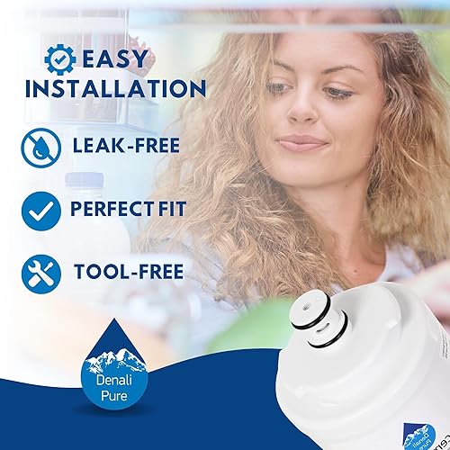 Miniatura 6 de Filtro de agua de repuesto para refrigerador MSD2432GRW - Compatible con cartucho de filtro de agua Maytag UKF7003 para refrigerador