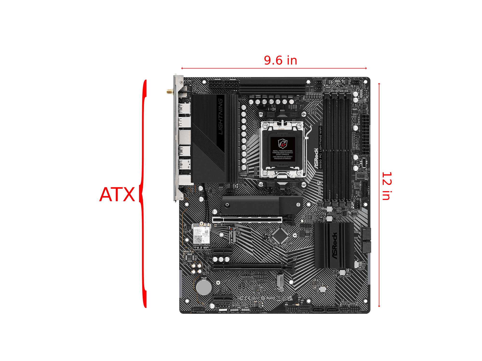 Amazon.co.jp: ASRock B650 PG Lightning WiFiソケット AM5 ATX