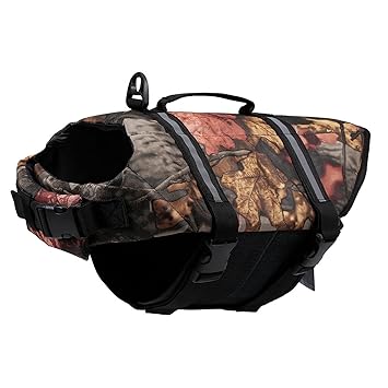 Dog Life Vest Camouflage Reflective Stripe Life Jacket Floating Coat for Big Size Dogs Swimming Safety POPQ