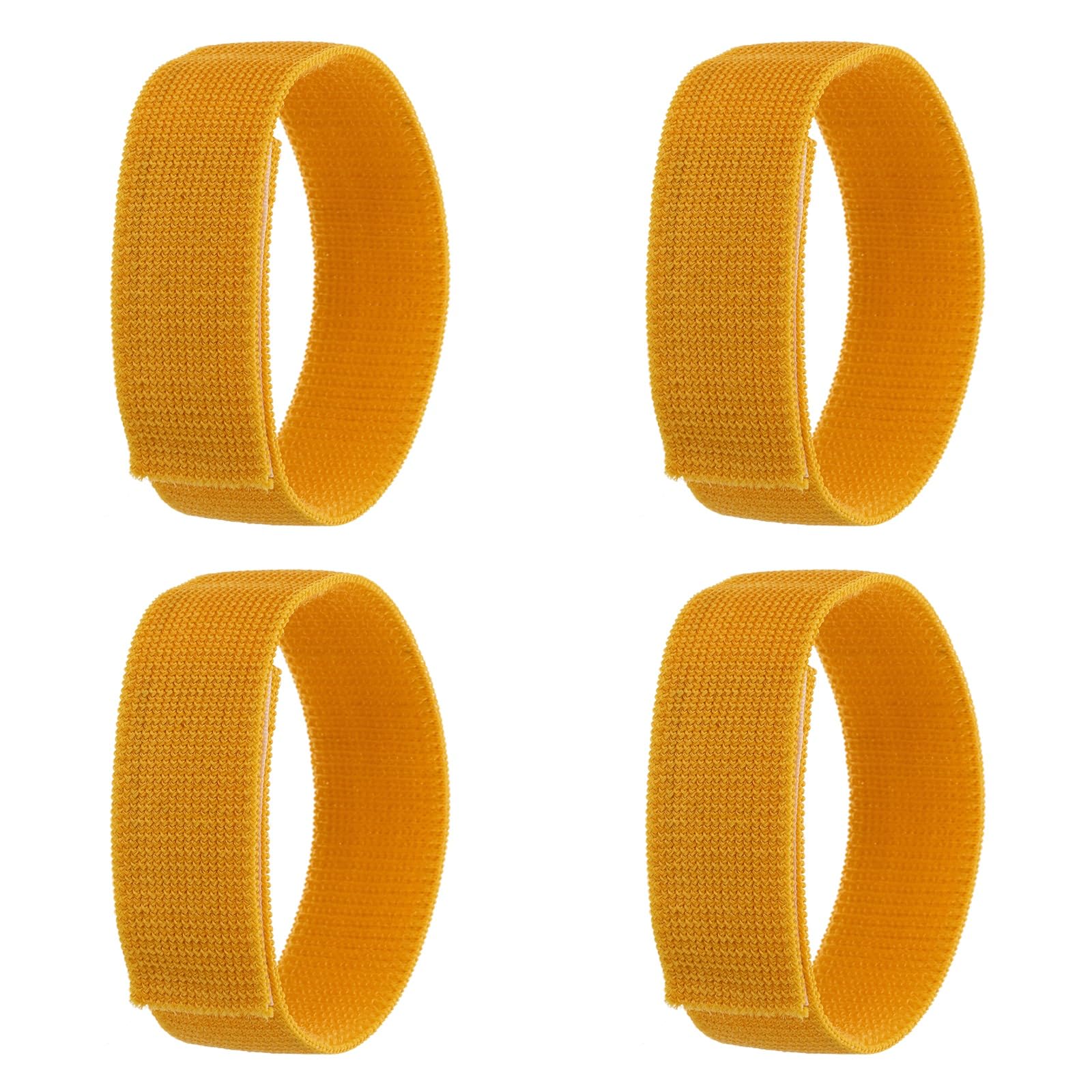YELARXI Boot Straps, 30cm Boot Trousers Elastic Ankle Straps Pants Leg Bands Blouses Straps Ankle Hook and Loop Fit for Men Women Gardening Hiking Fishing Cycling Hunting (4Pack, Yellow)
