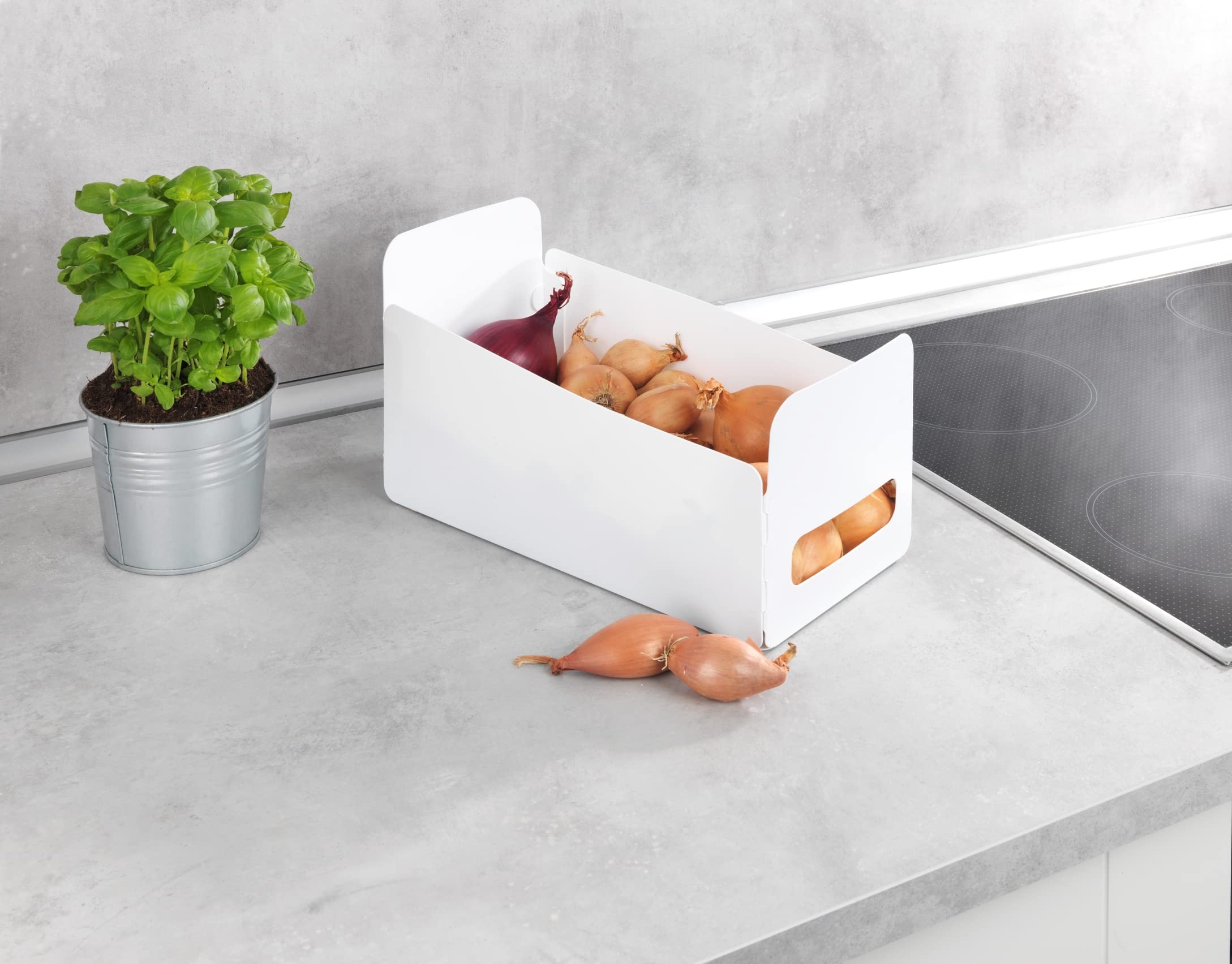 Wenko 54025100 - Cassetti portaoggetti, 15 x 18 x 40 cm, colore: Bianco (Confezione da 2)