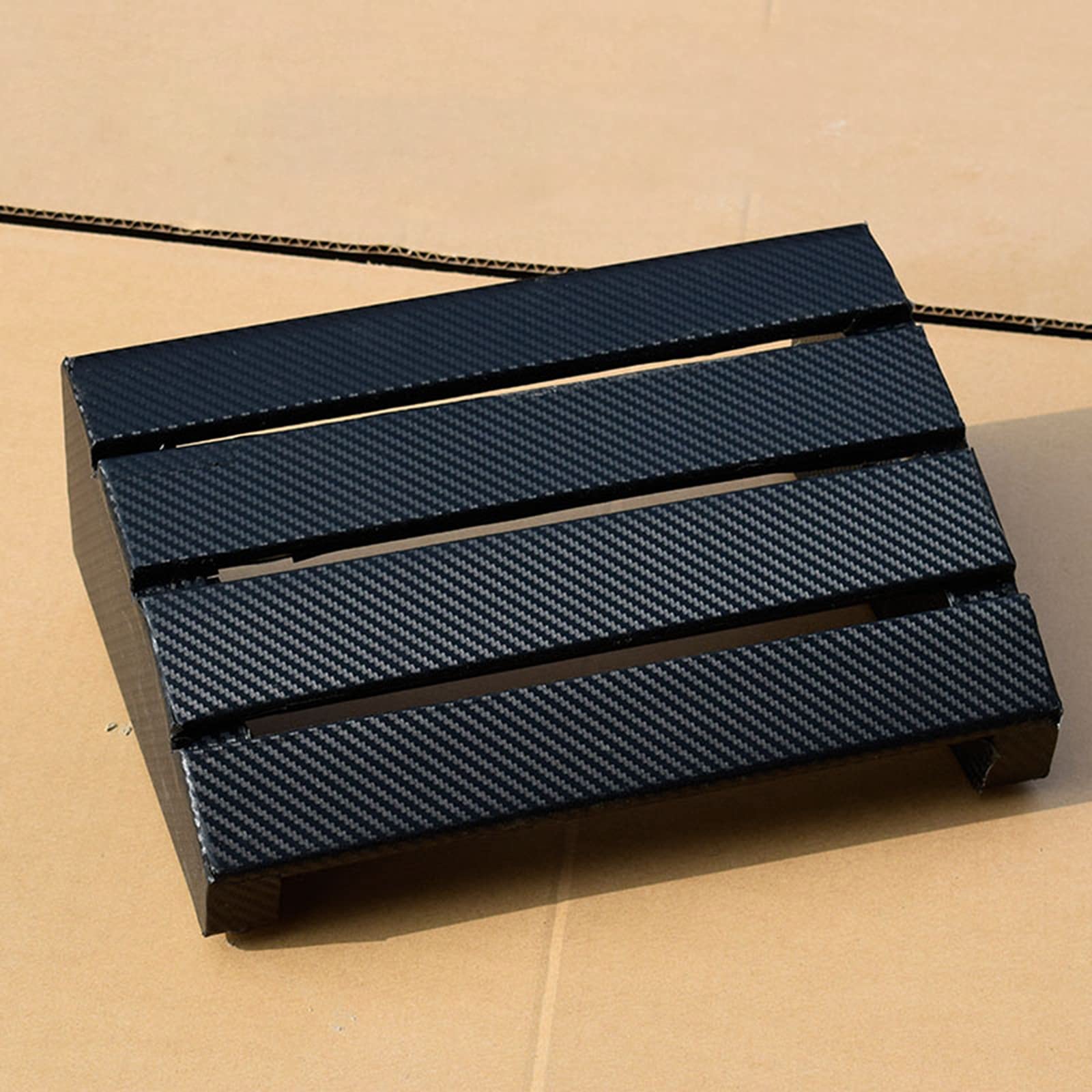 Poggiapiedi Nero Inclinato Legna Poggiapiedi per sotto La Scrivania al Lavoro, Lato del Divano, Ufficio Casa, Antiscivolo Ergonomico Sgabello, Regalo di Natale/Compleanno