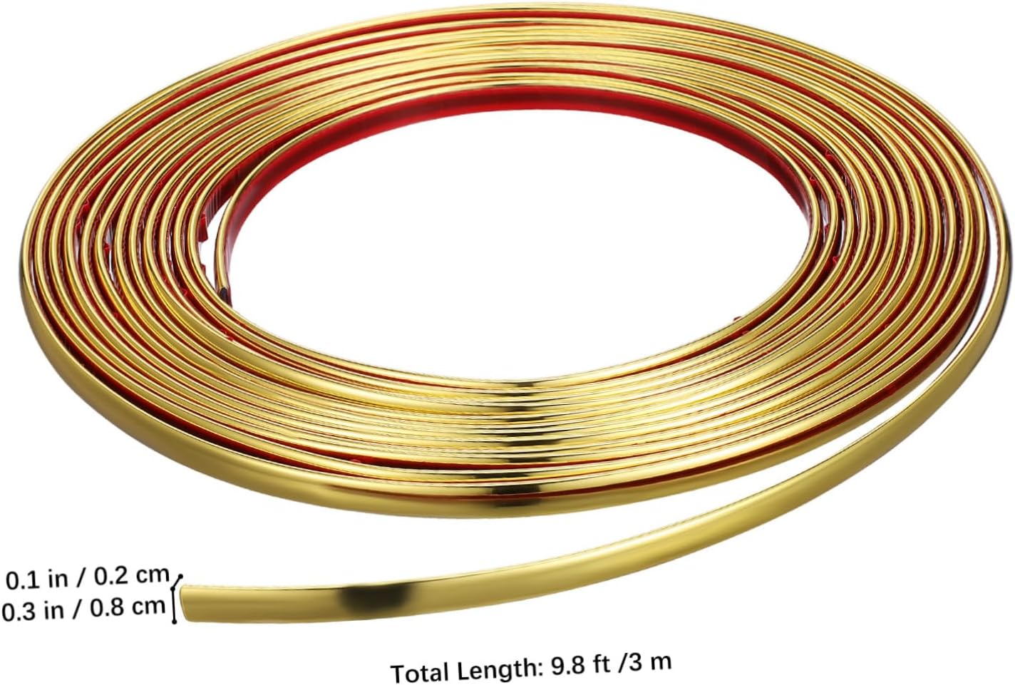 POPETPOP 6rolls Flexible Peel and Stick Molding Trim of Wall Trim for Mirror Frame Cabinet and Ceiling Decorative Wall Moulding for Home Decor