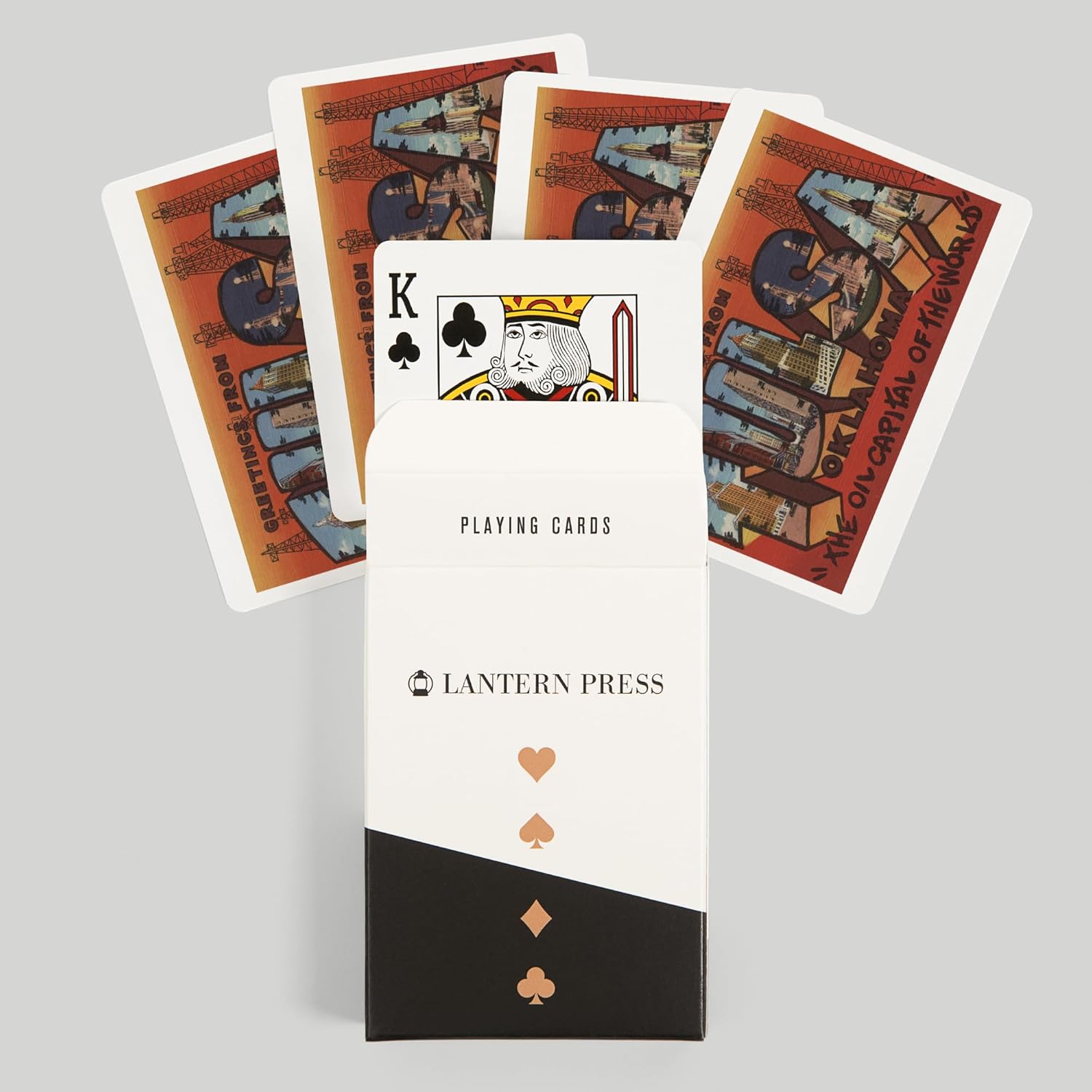 Lantern Press Greetings from Tulsa, Oklahoma, 52 Playing Cards for Adults, Poker Size Card Deck