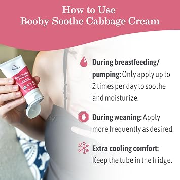 Earth Mama - Booby Soothe Cabbage Cream - 2oz