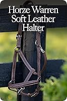 Vista 6 de HORZE Warren Caballo Caballo de Cuero Genuino Ajustable Suave Herrajes de Acero Inoxidable - Marrón Claro - Cob