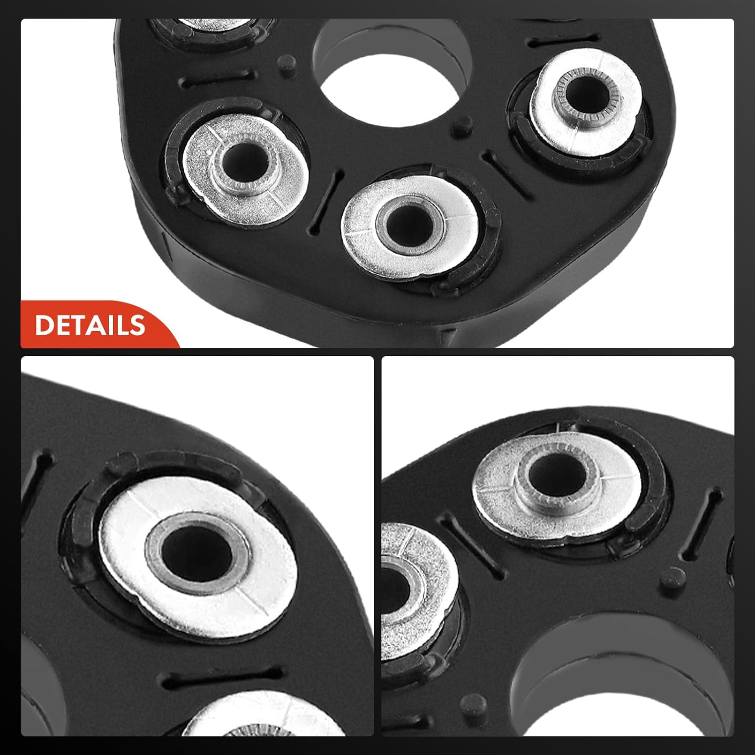 A-Premium Drive Shaft Coupler Flex Joint with Bolts Compatible with BMW 550i 650i 2006-2010, 645Ci 2005, 750i 750Li 2006-2008, X3 2007-2008, Replace# 26117542238, 26117572664