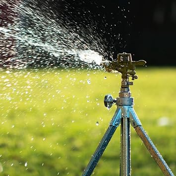Darlac Impulse Sprinkler Head Pulsating Garden Irrigation Sprinkler with 40ft Watering Range Brass and Alloy Construction That Fits All Darlac Mix & Match Hose Fittings