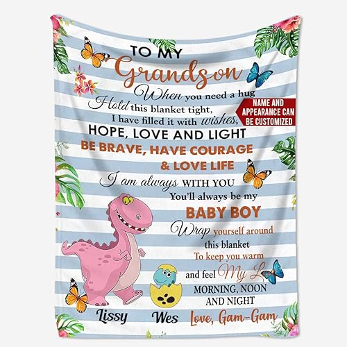 Miniatura 8 de GERBERA STORY Mantas personalizadas para bebé manta de forro polar manta de forro polar con foto manta única para bebé manta de dinosaurio regalos