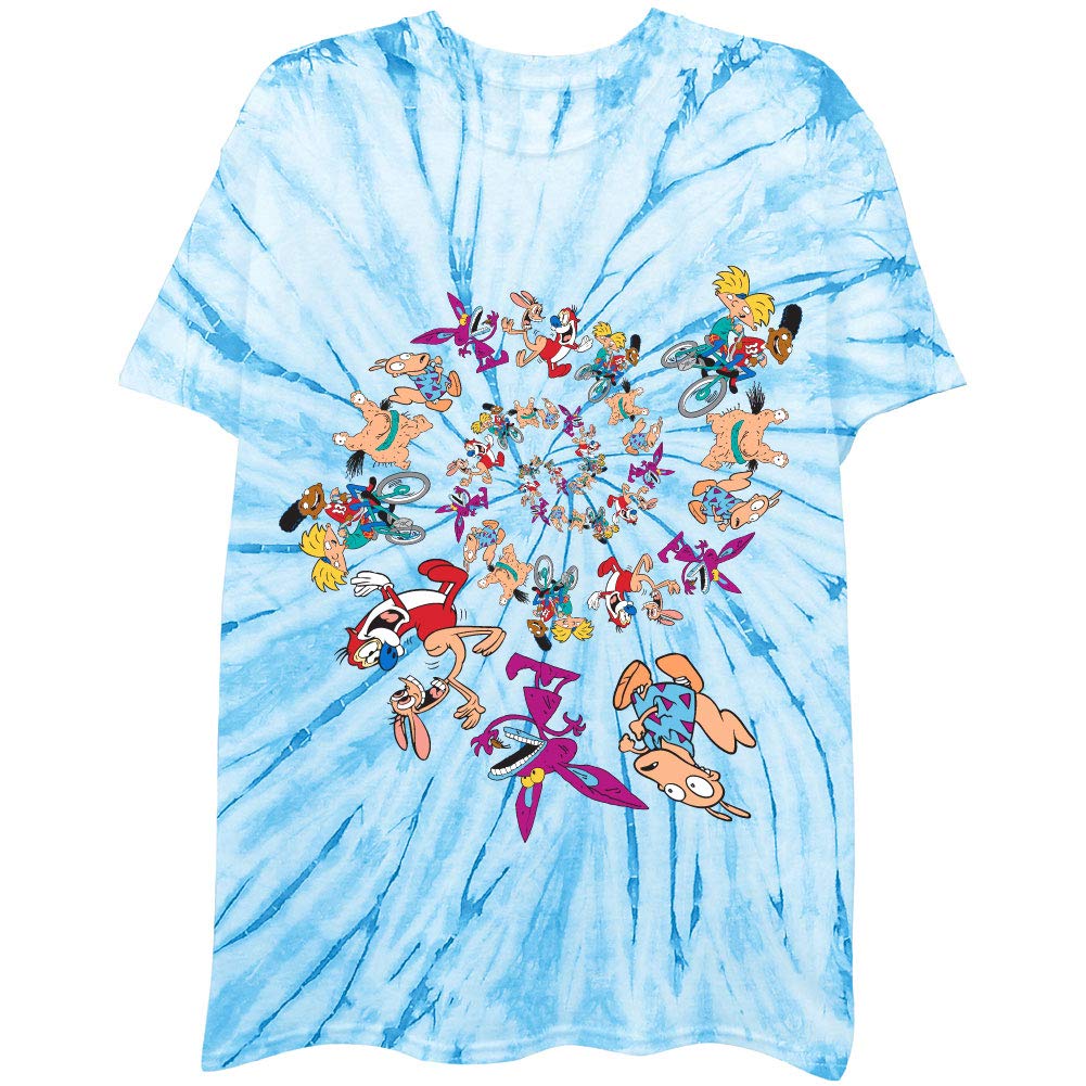 Buy Nickelodeon Mens 90's Classic Shirt Tie Dye Rugrats, Invader Zim