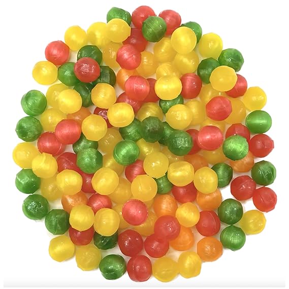 Assorted Hard Candy Sour Fruit Balls By Blue Clover