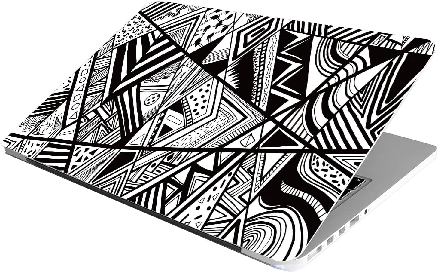 Laptop Skin Stickers HD Quality Sticker for Laptops Upto 15.6" (Dustproof|Waterproof|Scratchproof|Reusable) - BW Art