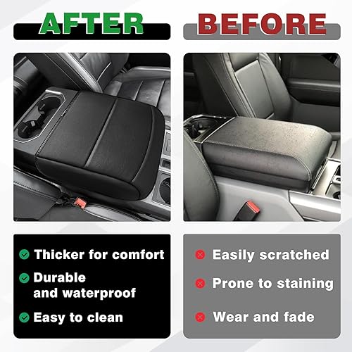 Miniatura 121 de Muslogy Funda de consola central compatible con Honda Pilot 2023 2024 2025, 2024 2025 2026 Ridgeline/Passport Accesorios para apoyabrazos, tapa