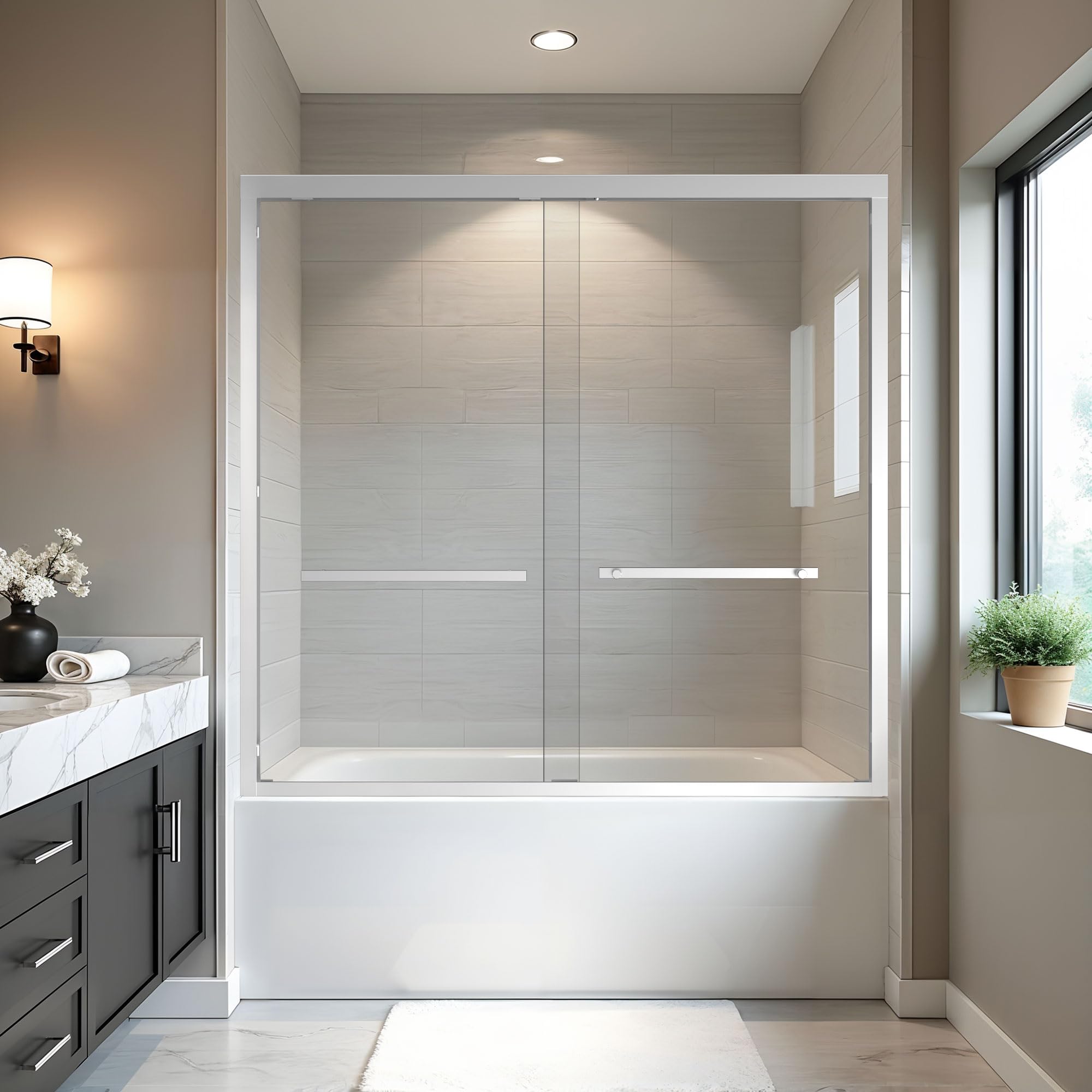 BoBliss Semi-Frameless 56-60 Tub Door