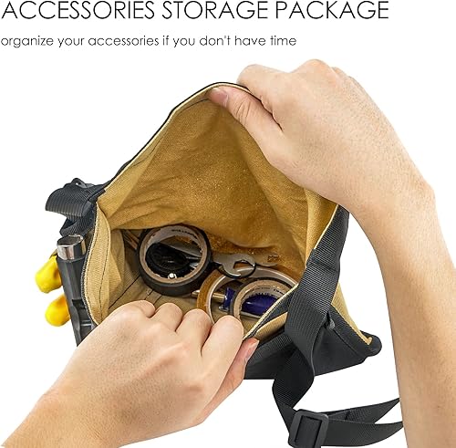 Miniatura 2 de Cinturón de herramientas, bolsa de cinturón de utilidad con 5 bolsillos, bolsa de delantal de herramientas, cinturón de herramientas de jardín para