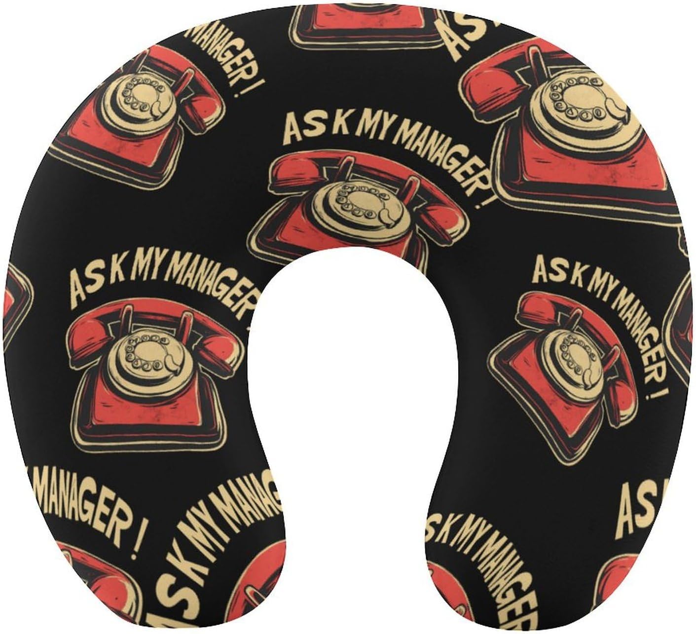 Ask My Manager Memory Foam Pillows U Shaped Travel Neck Pillow