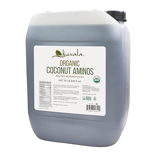 Kevala Organic Coconut Aminos 5 galones 640 fl oz Coco a granel