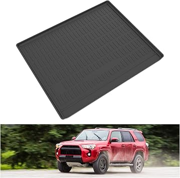 KIWI MASTER Cargo Trunk Mat for 2010-2024 Toyota 4Runner OEM Replacement PT218-89112 All Weather Rear Tray Trunk Liner TPE Slush Mats Black NO 3rd Row Seats