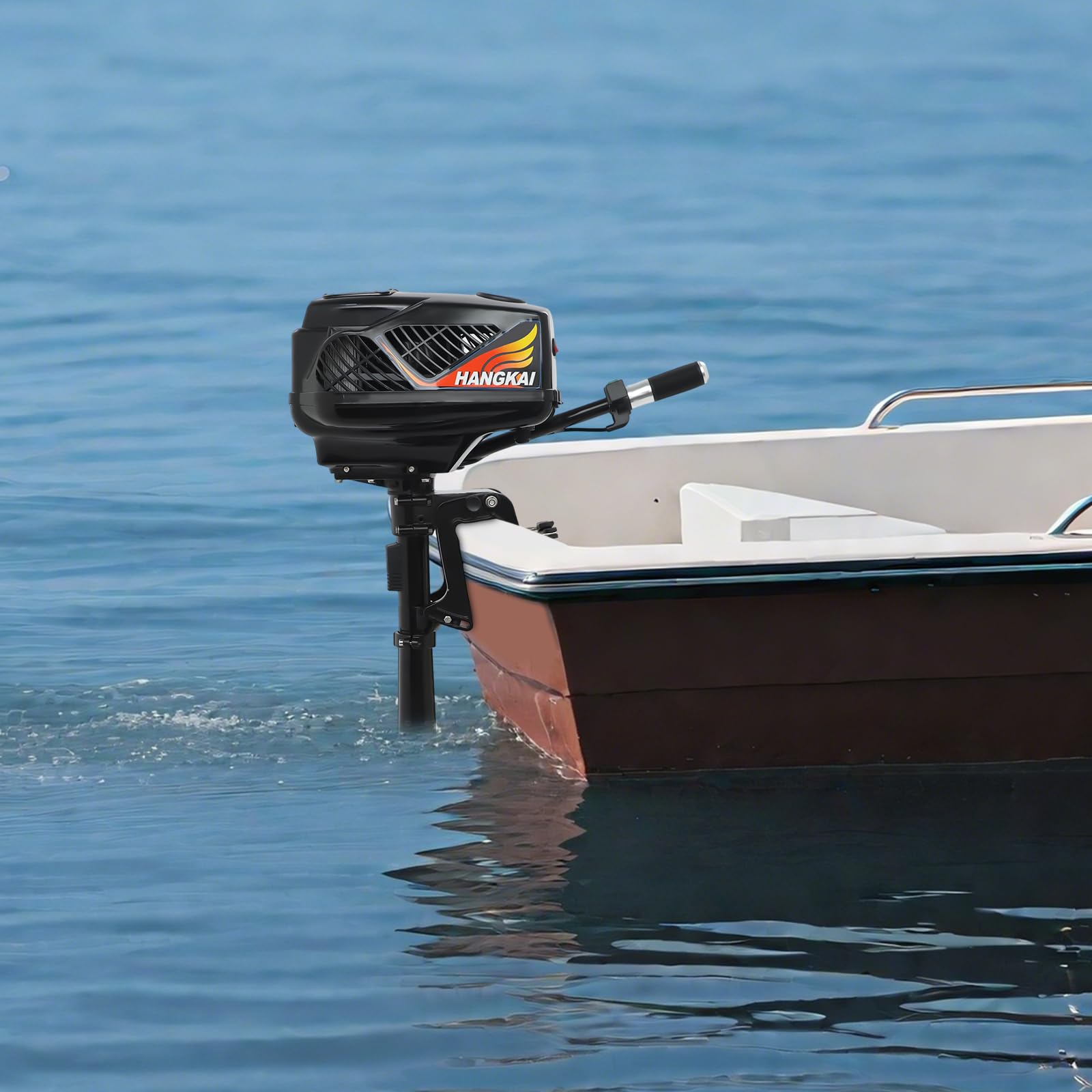 Leiser Elektro Trolling Bootsmotor Elektrischer Außenbordmotor 1200W 48V Bürstenloser Kupfermotor 800kg Schub Kurzwelle für Boote 2-4m Angeln Schlauchboot Fischerboot
