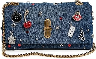Marc Jacobs Women's The Trinket Charm Denim Dual Chain Mini Bag