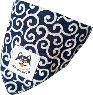 犬 バンダナ 小型犬 大型犬 ひんやり 唐草バンダナ 犬用 猫用 三角スカー ペットスカーフ おしゃれ かわいい ペット用品 柔らかい 長さ調節可能 M L (M,ブルー)